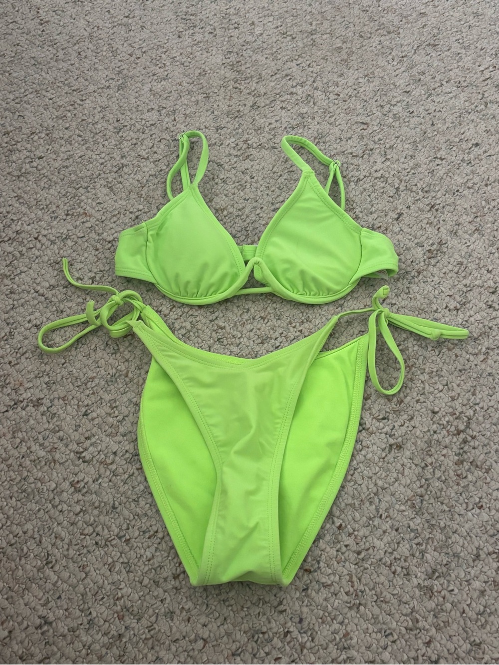 Xhilaration Neon Lime Bikini Set